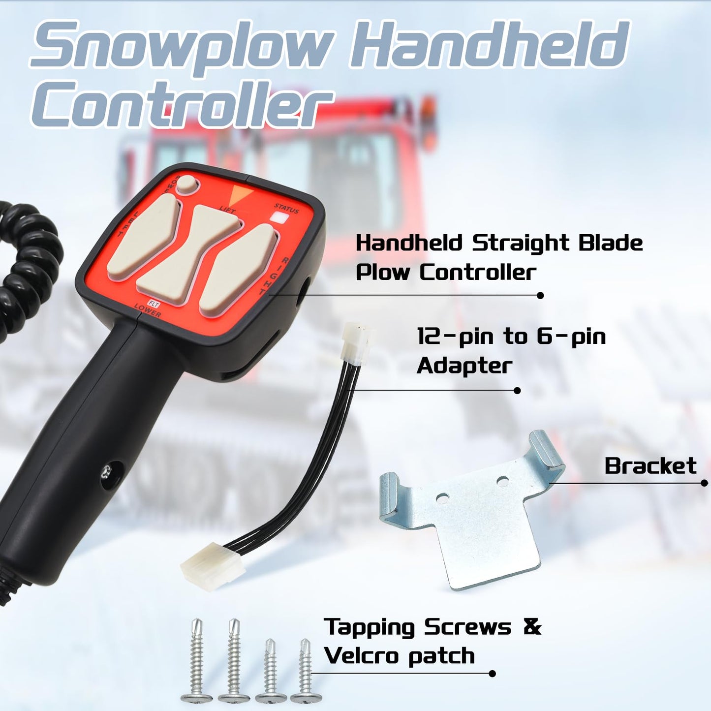 KAOLALI Snowplow Handheld Controller Replacement for Western 56462 Snow Plow Controller Fit for Fisher 9400 for SAM 1306902 Straight Blade Plows