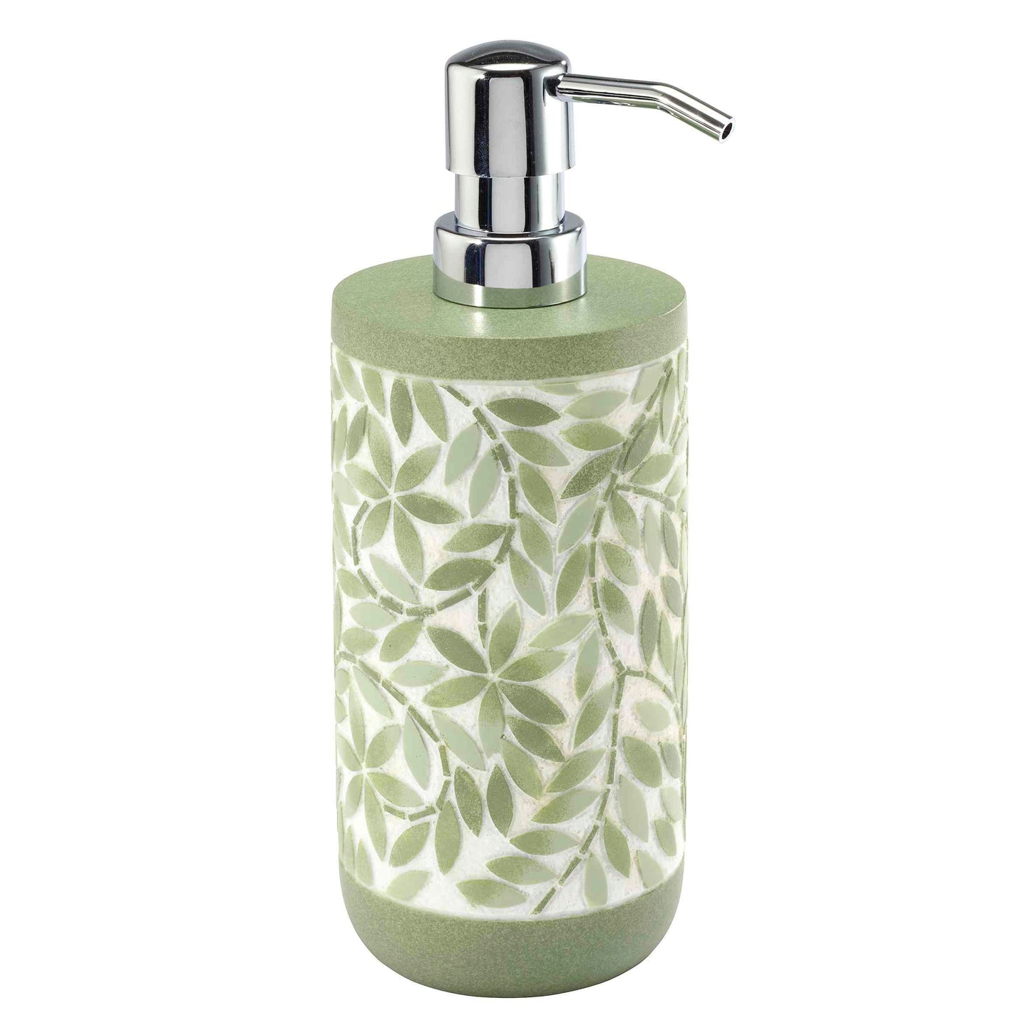Avanti Linens - Lotion Pump/Soap Dispenser, Resin Countertop Accessories, Guest Bathroom Essentials (Stratford Collection, Green)