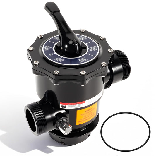 Aumzong 263085 Top Mount Multiport Valve Compatible with Pentair Tagelus Sand Filters,2“ 6-Positions Pool Filter Control Valve