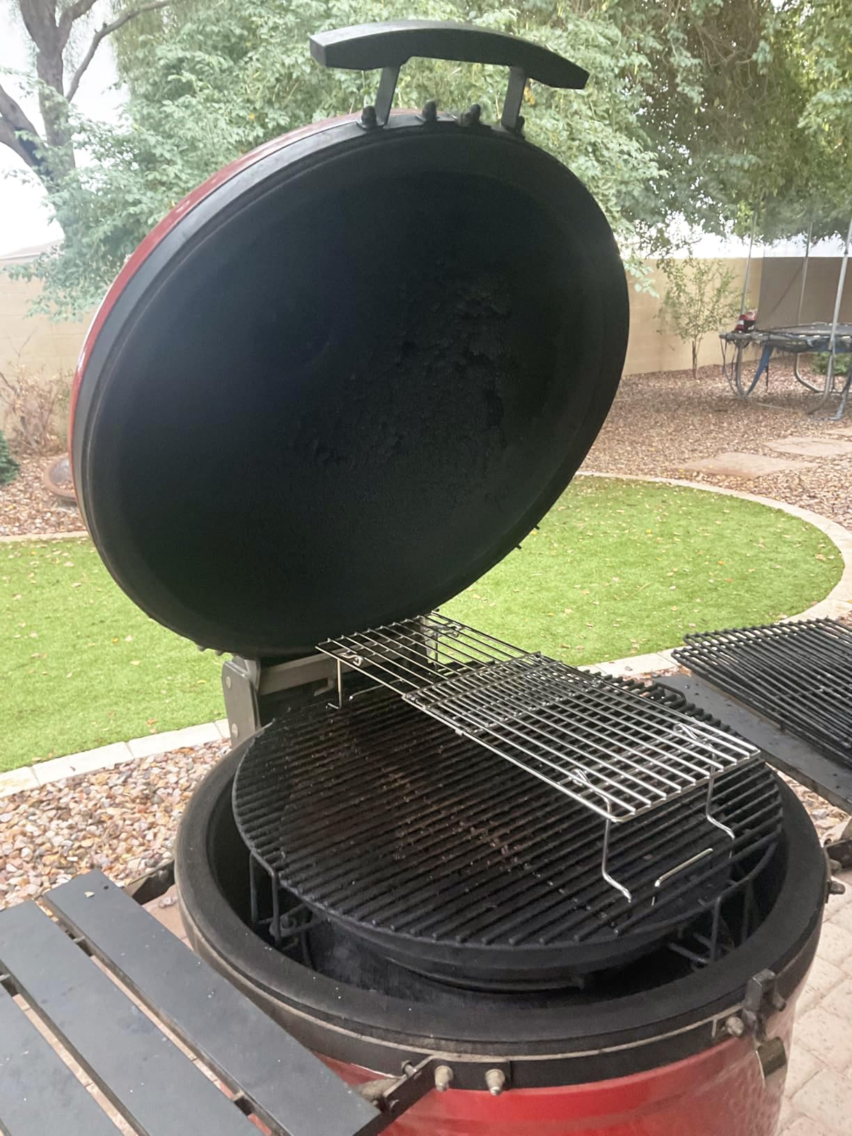 BBQ Future Universal Adjustable Warming Rack for Grills, Folding Stainless Steel Upper Rack for Pit Boss Traeger Pellet Smoker Weber Charbroil Gas Grill Blackstone Griddle & More, Dishwasher Safe