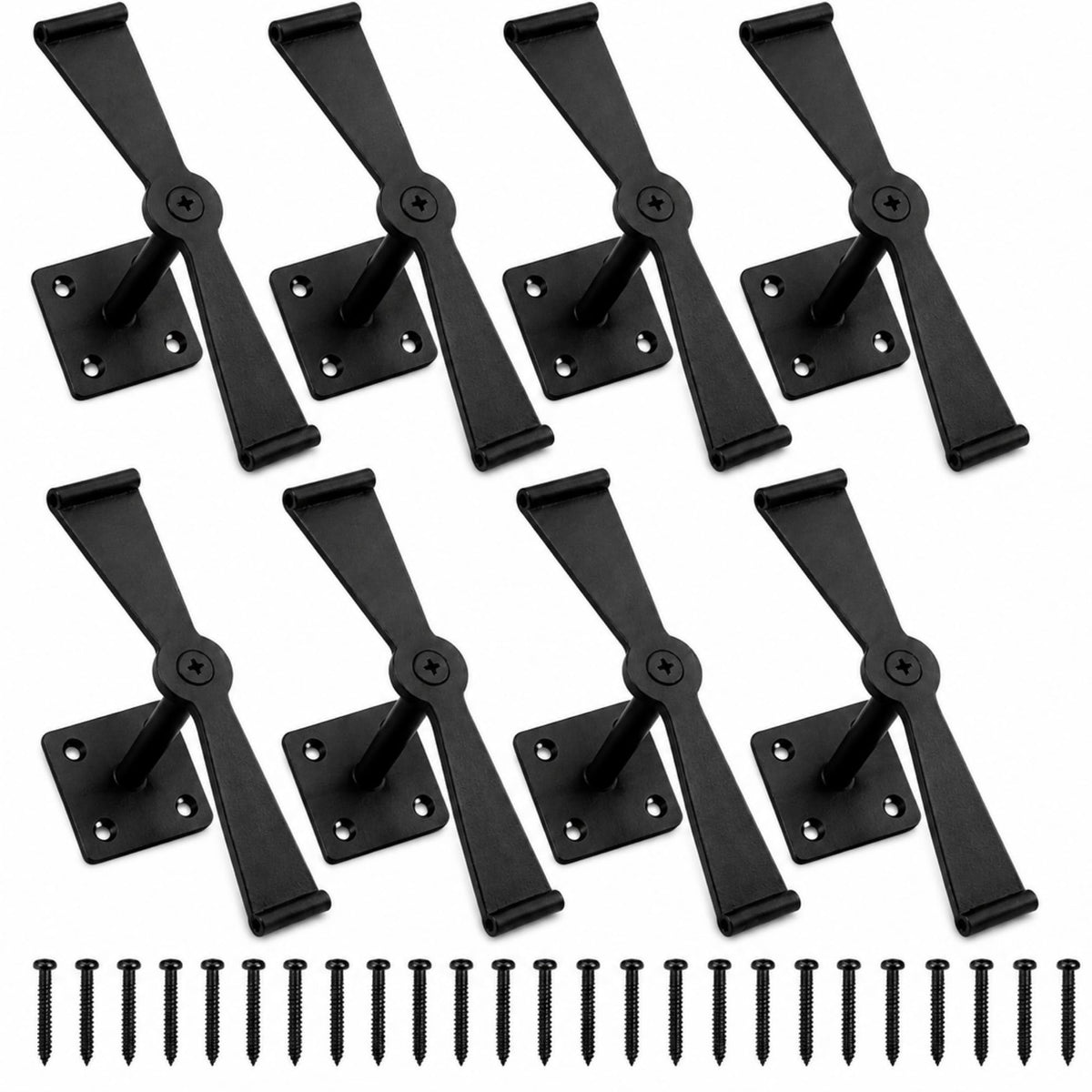 Otoolling 8 Pack 5 3/4" Propeller Shutter Dogs for Exterior Window Shutters