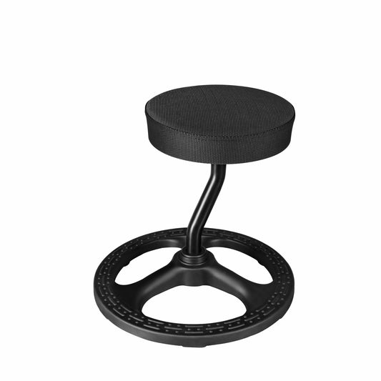 beyond SMART Fitness Seat, ADHD Chair Stool, Stability, Balance, Yoga, Ergonomic Health Stool with Non-Slip Base and Washable Seat Cover - Black (Black, 19″)