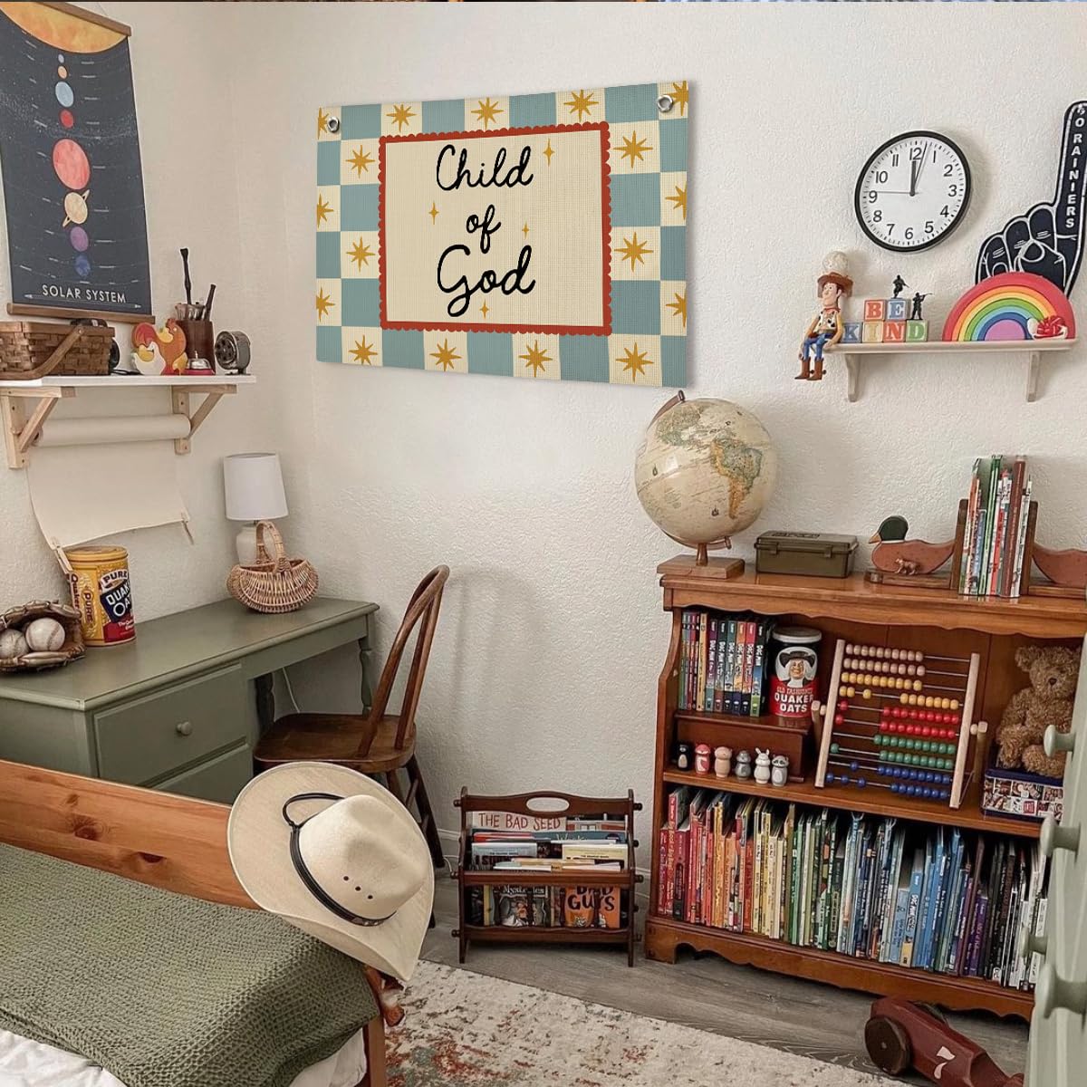 SHAXYOSHOU Kids Classroom Bedroom Decor Banner Wall Art Decor 20x30 Inch