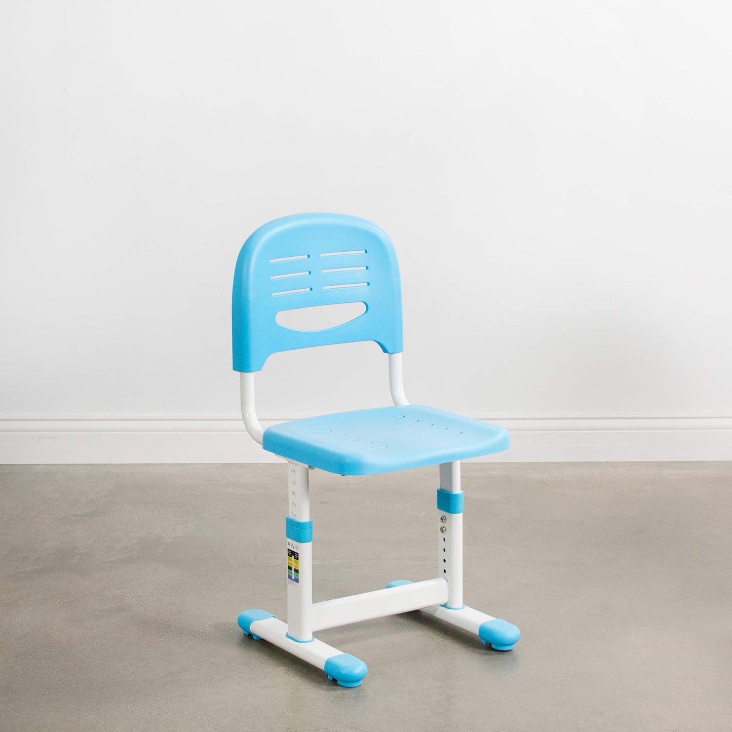 VIVO Height Adjustable Kids' Desk Chair, Chair Only, Multifunctional Interactive Workstation for School Study or Play, Children's Ergonomic Seat with Back, Blue, DESK-V201B-CH