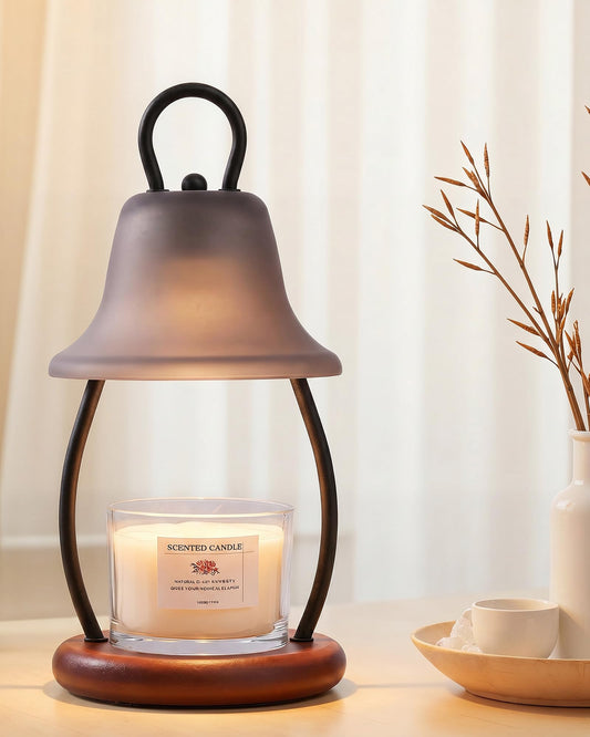 HONGZZI Candle Warmer Lamp with Timer, Dimmable, Adjustable Height, Black