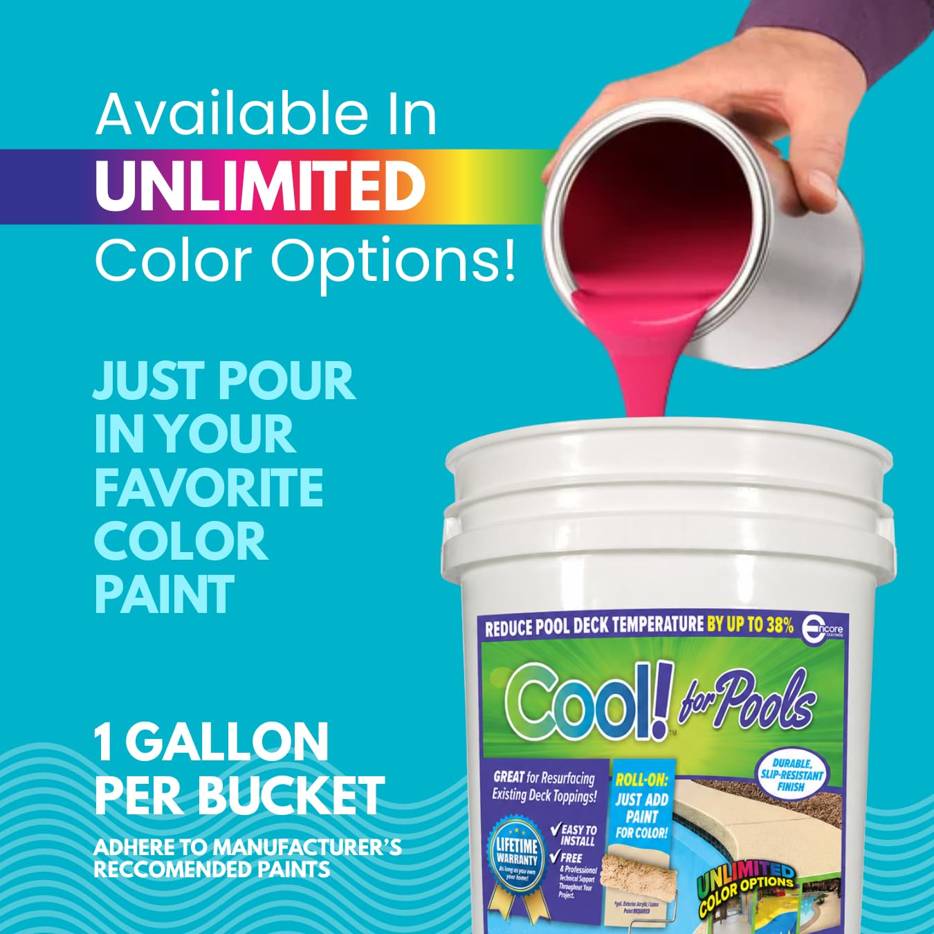 Encore Coatings Cool Pool Deck Paint Coating
