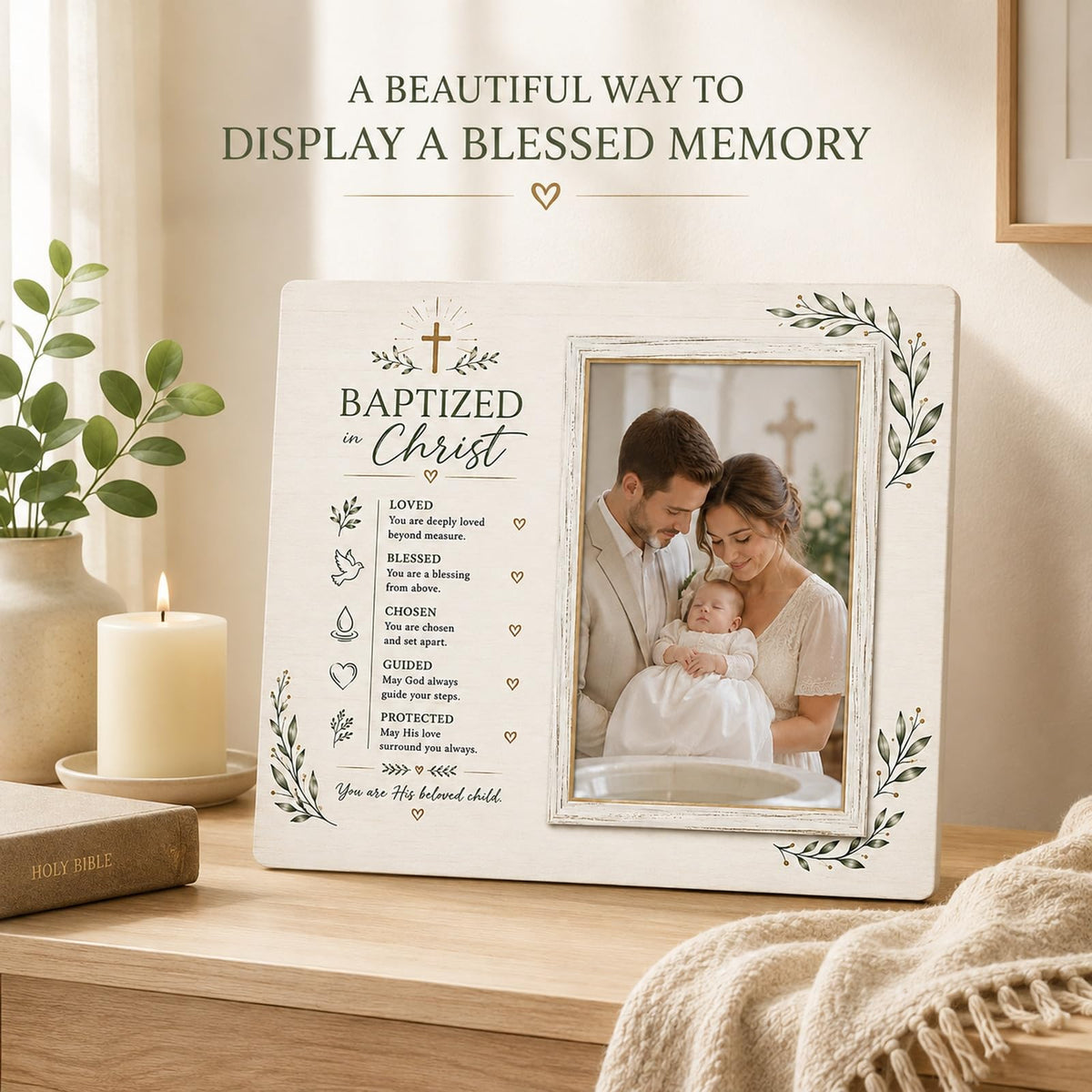 Baptism Picture Frame Baptism Gifts For Boys And Girls Christian Gifts