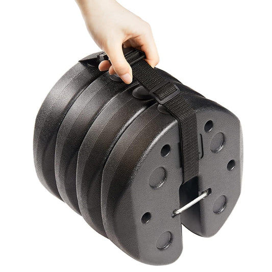 ABCCANOPY Easy Canopy Weights with Lock Design for Wind Resistance, No Sliding, Stably Secure Tents, Canopies, and Umbrellas at Outdoor Events, 4Pack (27LB)