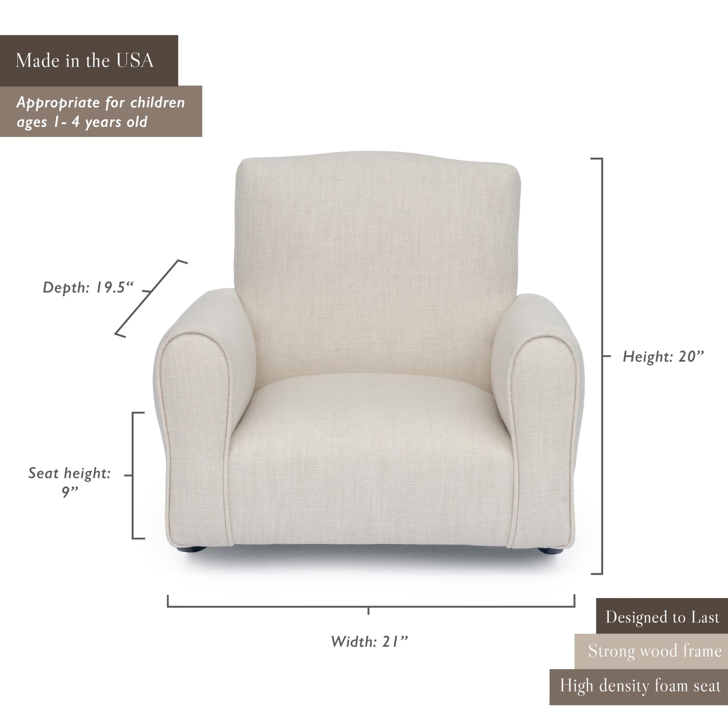 Toddler Personalized Armchair, Kids Upholstered Rocking Chair with Personalization, Toddler Chair with Personalized Name, Comfy Child Armchair, (Seafoam Green Suede, Rockers)