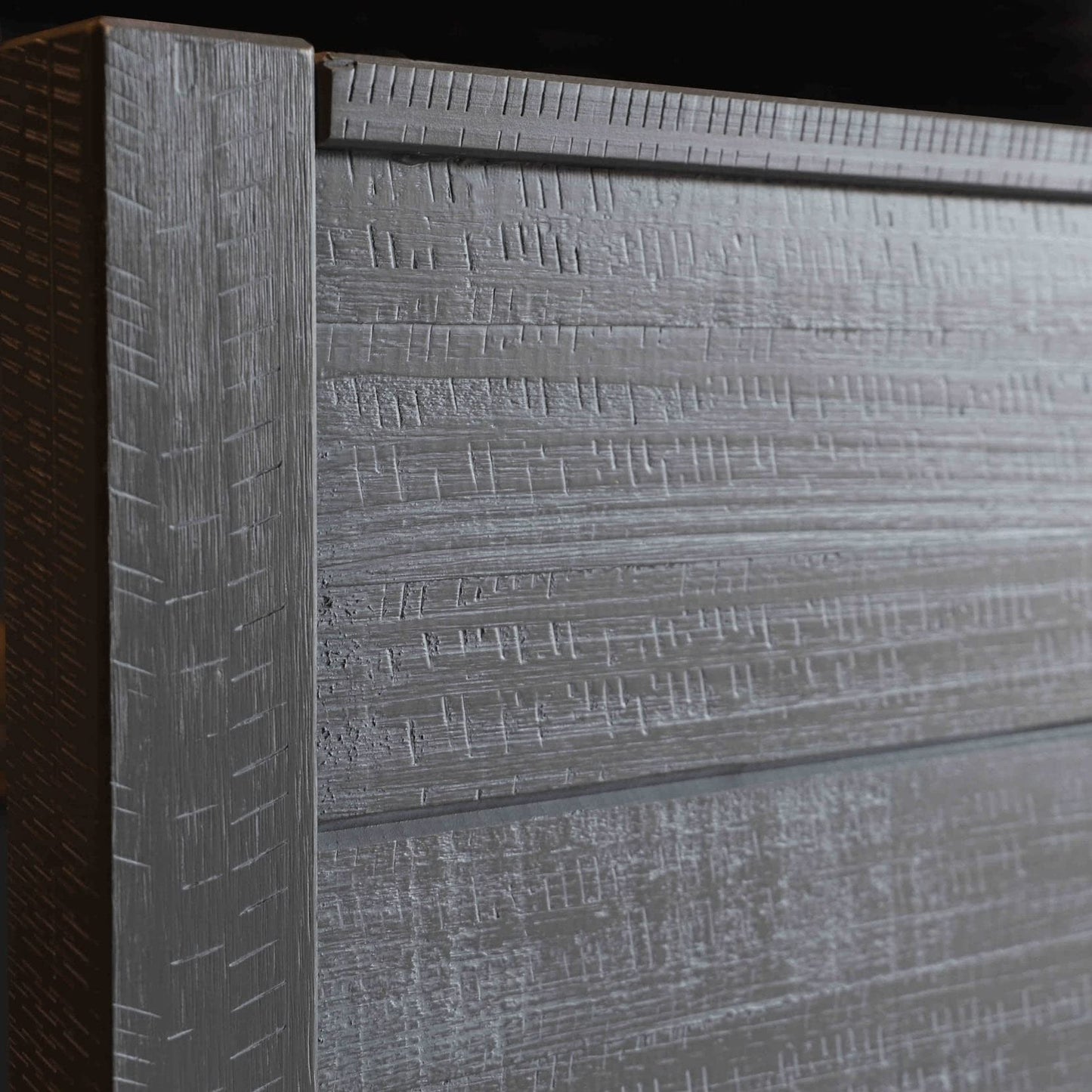 Grain Wood Furniture Montauk Solid Wood Bed, Full Size, Rustic Grey