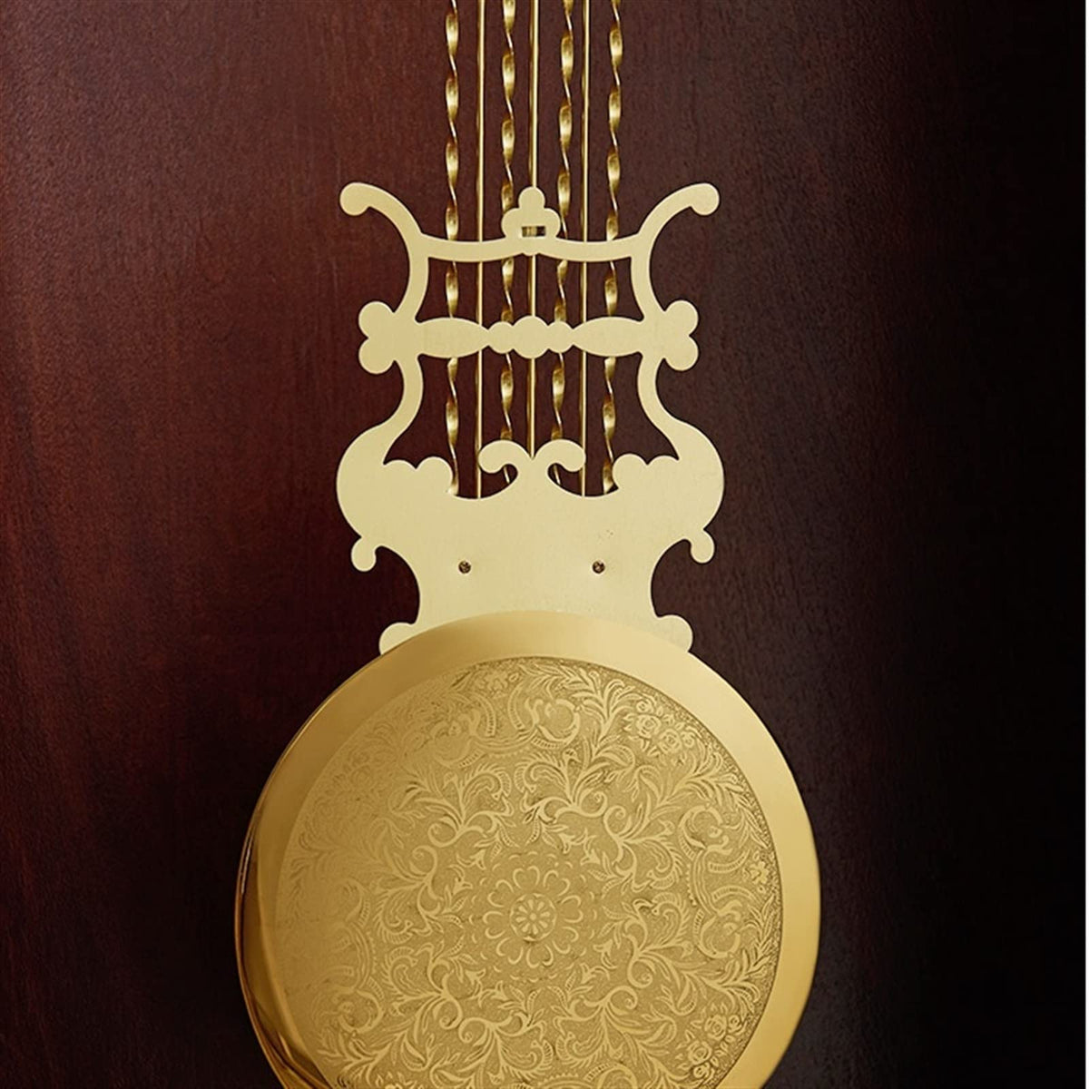 Grandfather Clock, Solid Wood Classical Vertical Clock, Vertical Clock, Chinese Style Floor Clock, European Style Living Room Pendulum Clock, Timekeeping Mechanical Clock Home & Office Decor