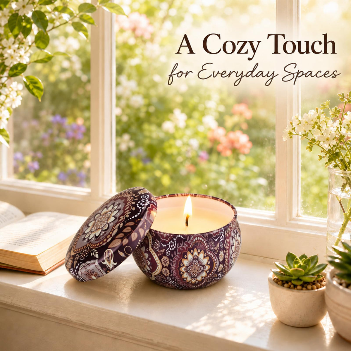 Scented Candles Gift Set, 12 Pack Travel Tin Candle Set, Gifts for Women
