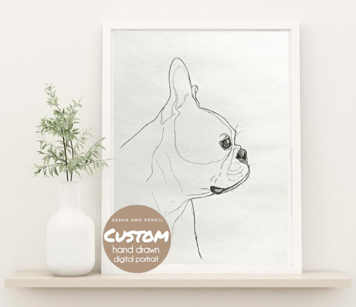 Personal drawing sketch from photo, male female custom portrait of woman man, Handmade individual face drawing to order, personalized sketching gift for wife child pet dog mother (DIGITAL DOWNLOAD ONLY)