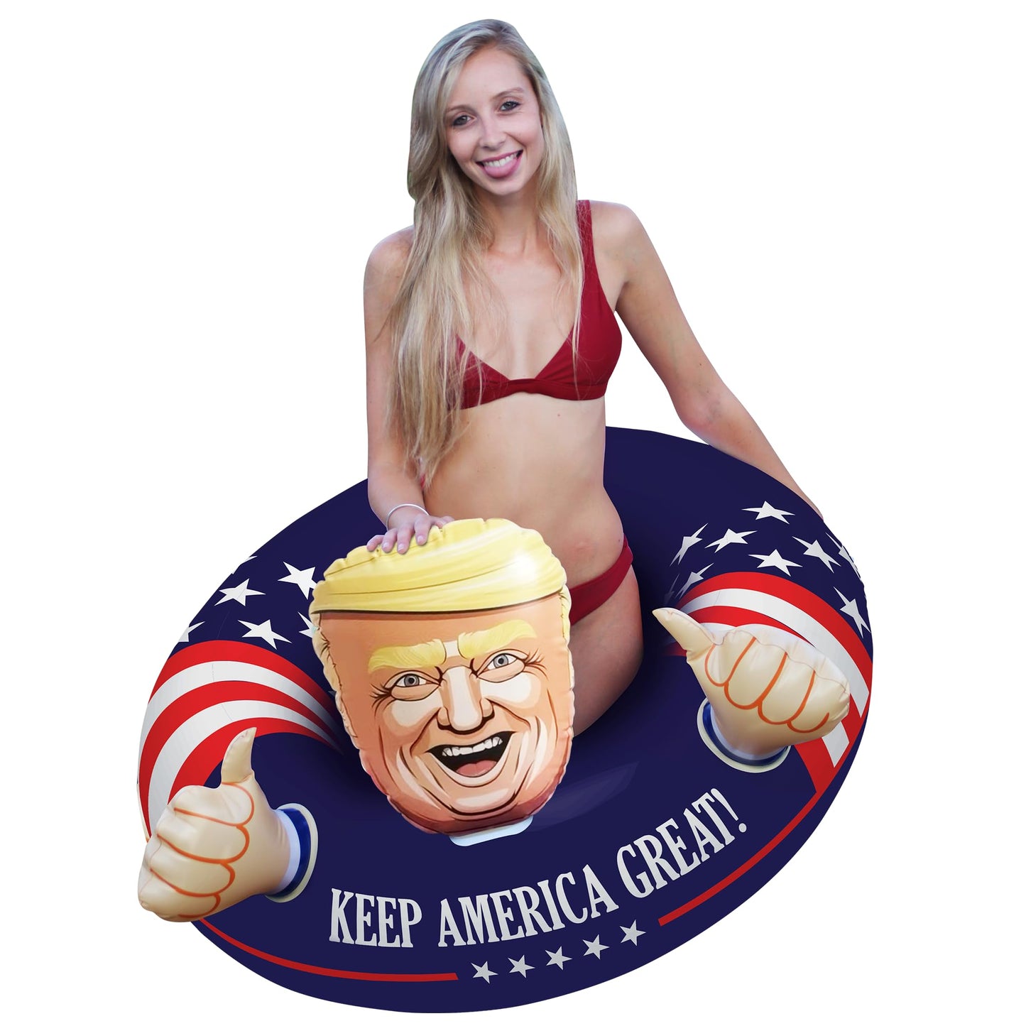 NINOSTAR Inflatable Pool Float American Pool Float for Summer Pool Party