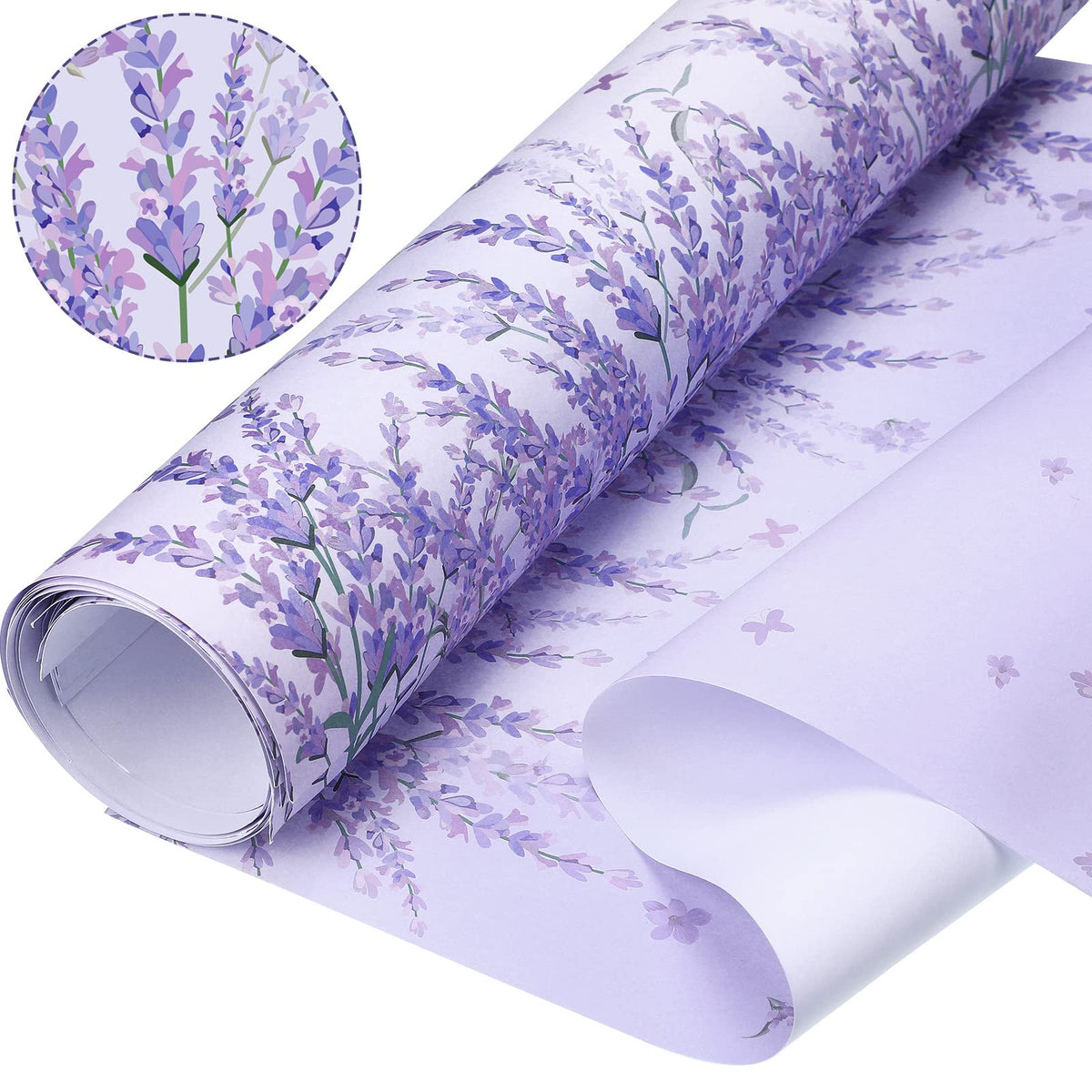 Gersoniel 10 Sheets Scented Drawer Liners, Lavender, Lavender