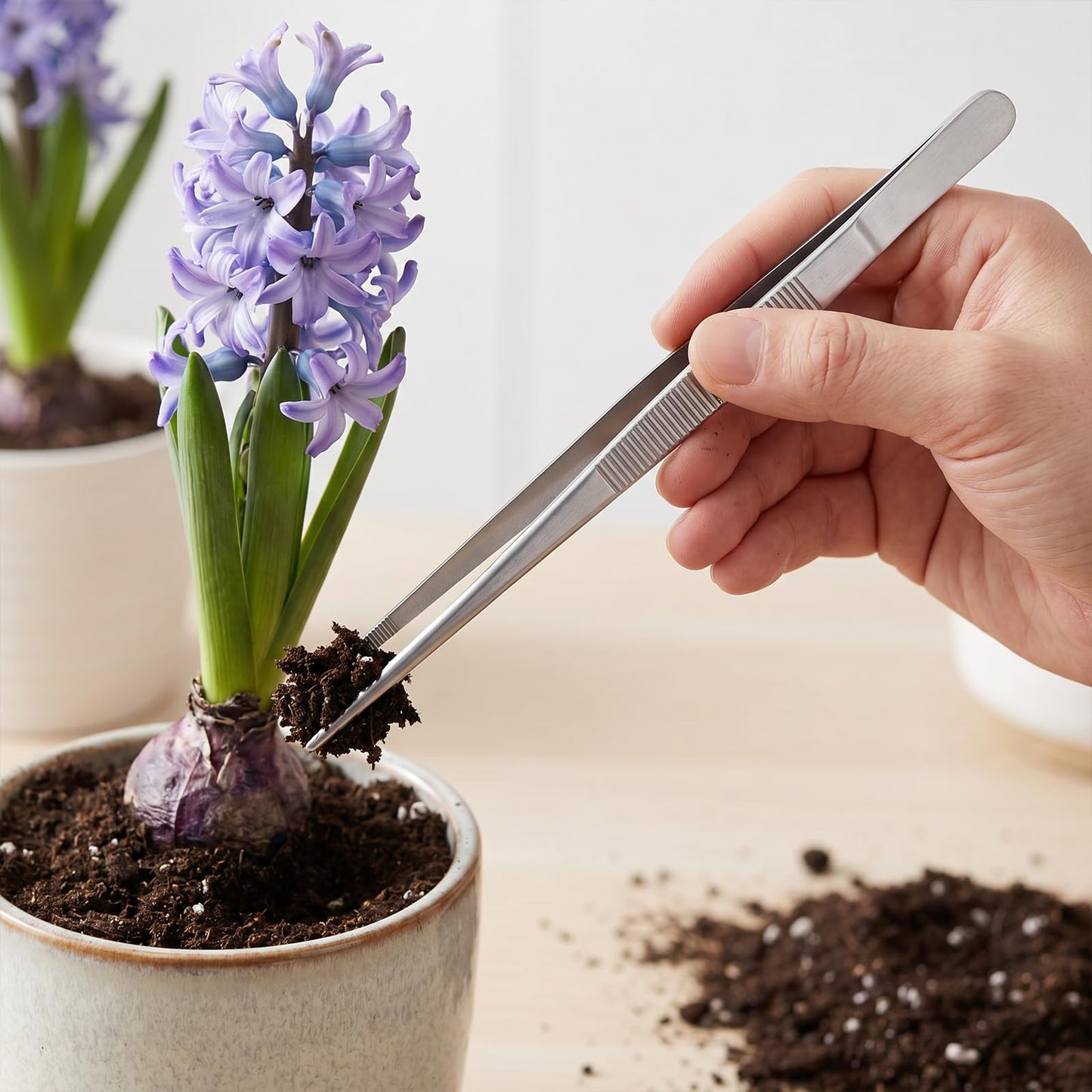 4 Pcs Plant Tweezers - Stainless Steel Seed Starter Garden Tweezers