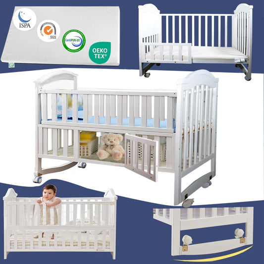 Styhigh Portable Mini Baby Crib 4in1 Beside Cunas with Mattress
