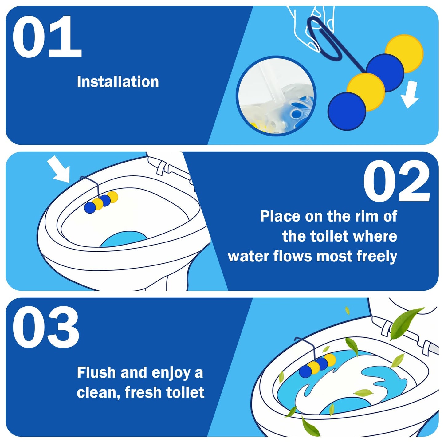 SCENTORINI 4-in-1 Toilet Bowl Cleaner Rim Hanger