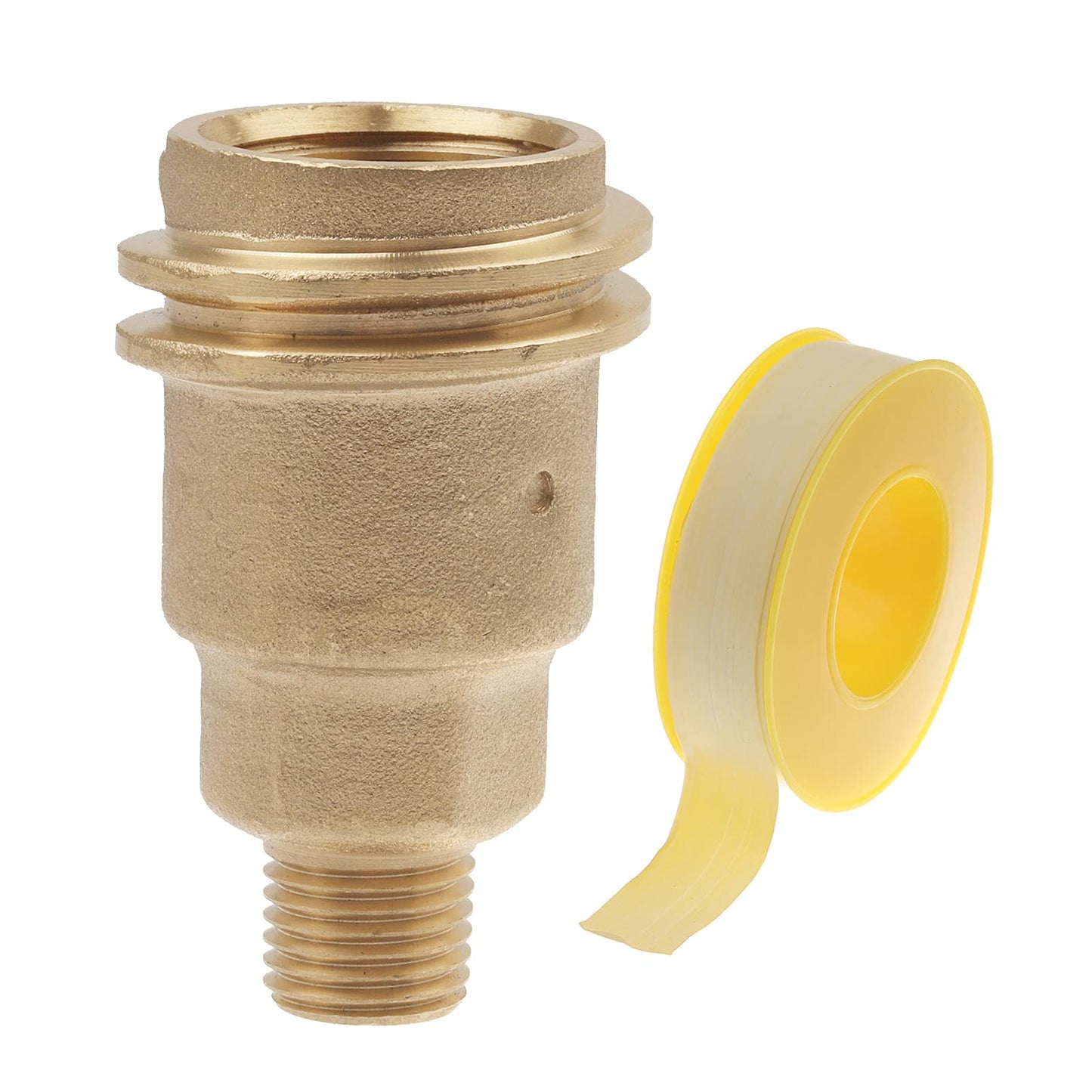 Propane Gas Fitting Hose Adapter with 1/4 Inch Male NPT (National Pipe Thread) and QCC1 Male & POL Female Connector, Male 5042 QCC1 Nut,33ft PTFE Gas Line Pipe Thread Tape for RV Camper BBQ Grill