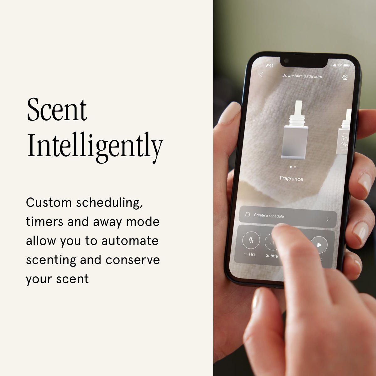 Pura Plus Smart Home Fragrance Diffuser for Large Spaces - Adjust Scent Intensity, Set Schedules, Timers & More in App - Fragrances Sold Separately - White