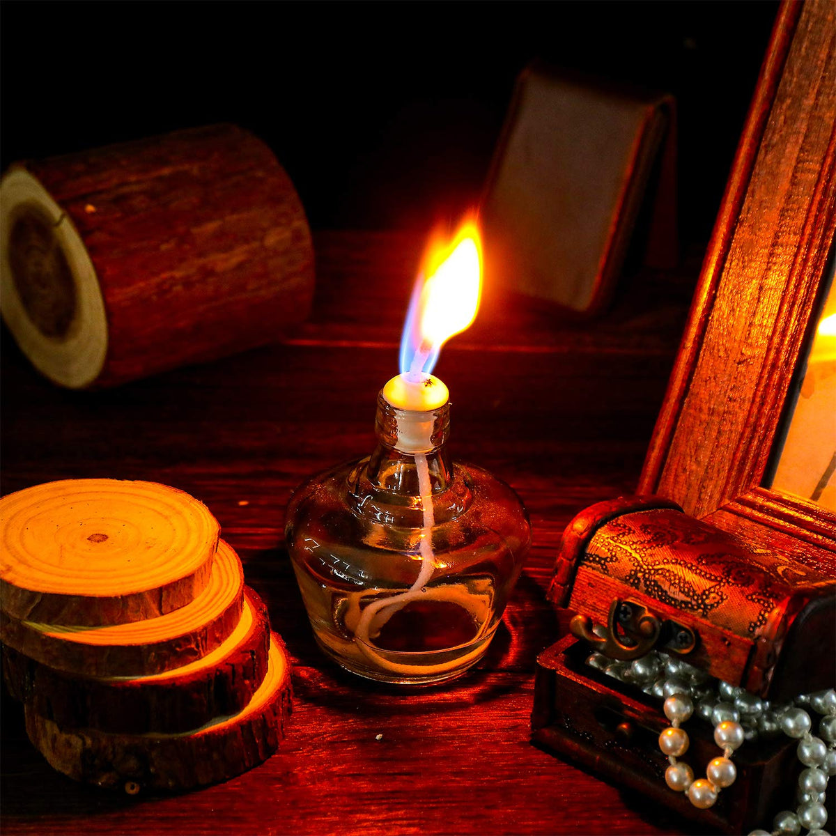 Nuanchu 29.5 Feet Oil Lamp Wicks, 0.1 Inch Cotton Round Replacement Wick