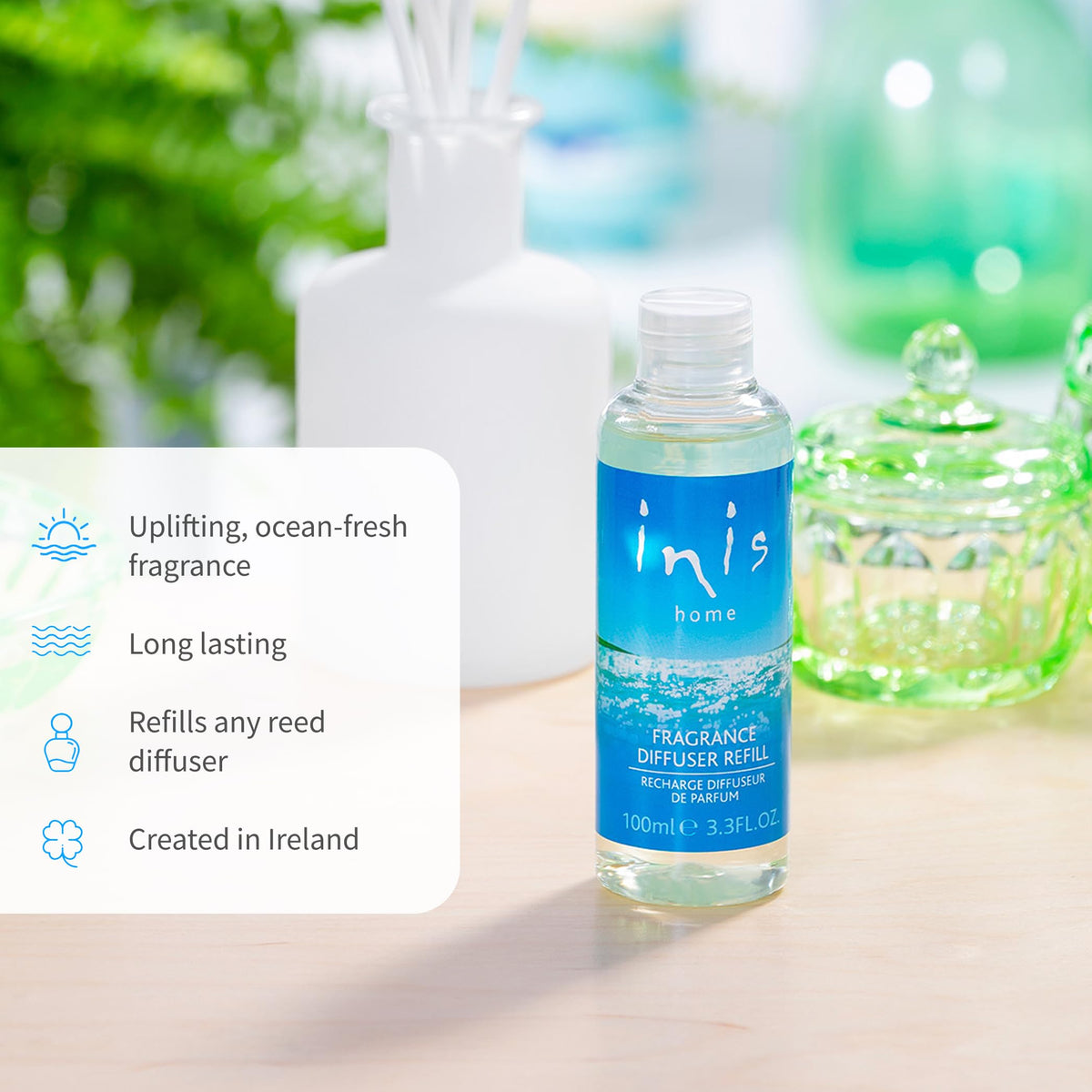 Inis the Energy of the Sea - Reed Diffuser Oil Refill, 3.3 fl oz