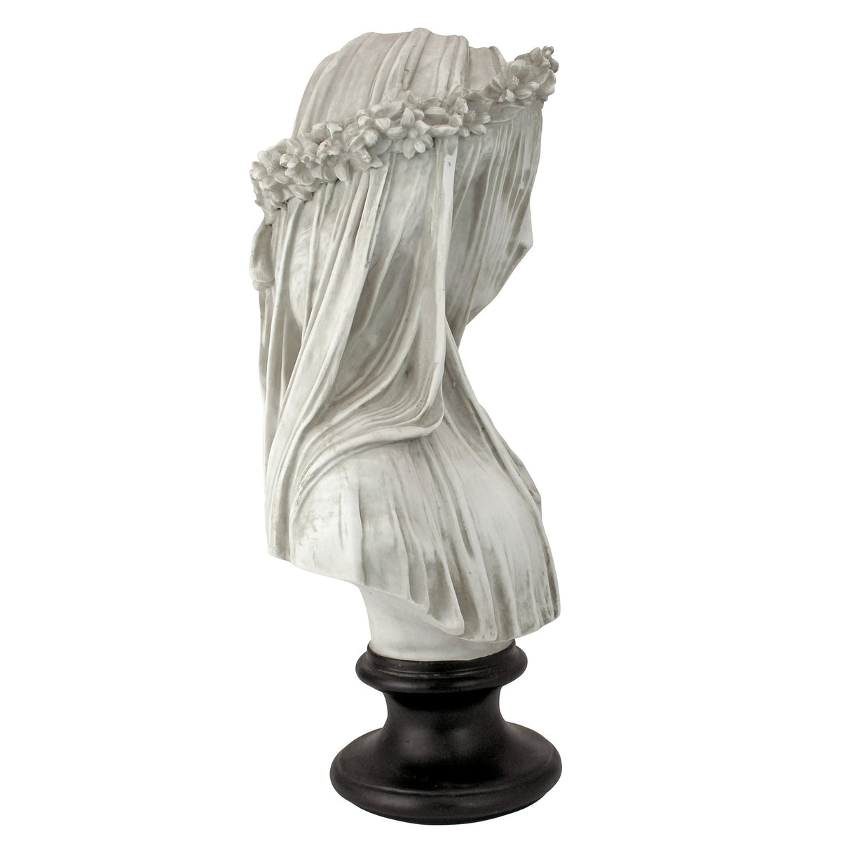 Design Toscano Veiled Maiden Indoor Bust Statue, 9 Inch Wide, 14 Inch Tall