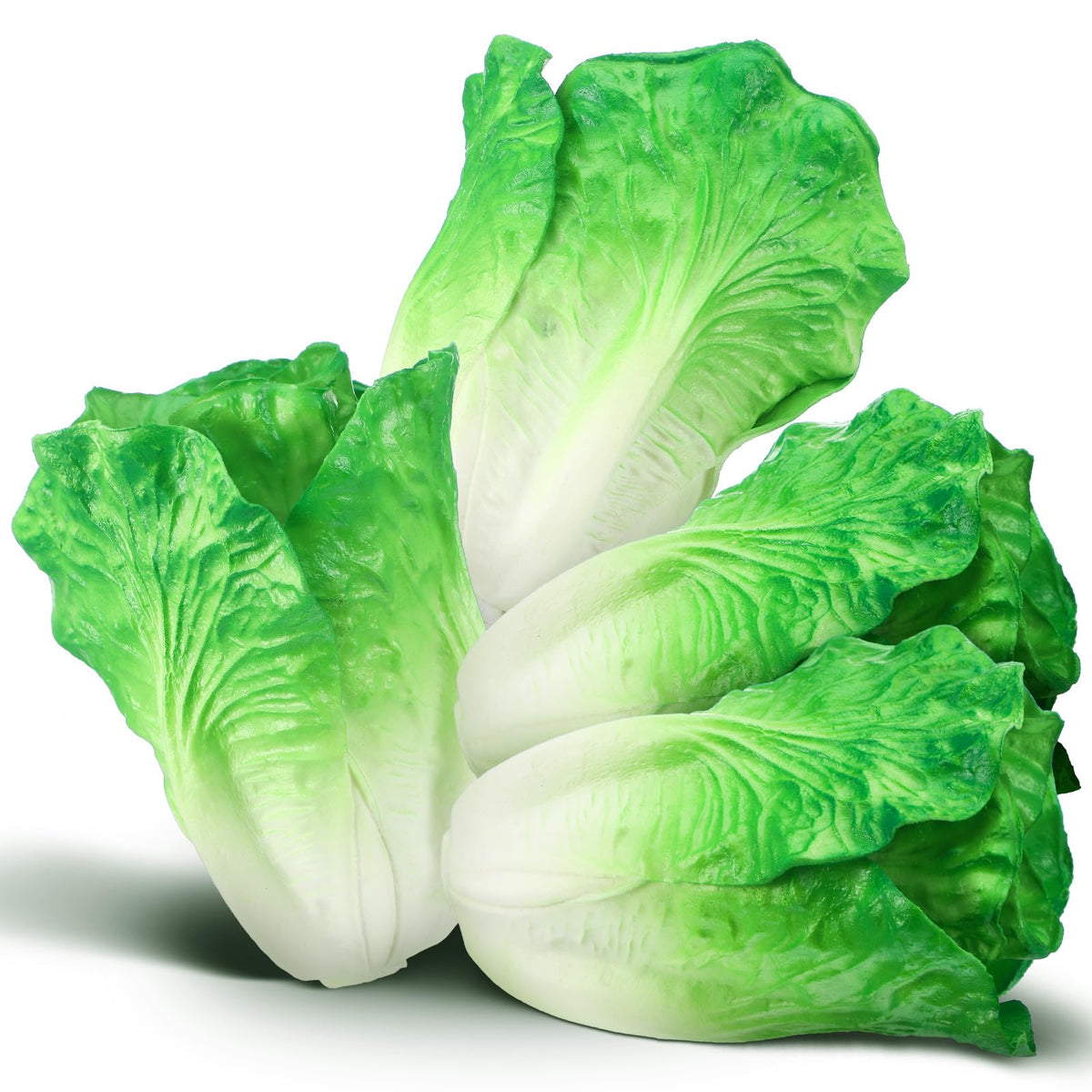 Zeyune 4 Pcs Artificial Vegetables Realistic Pu, Lettuce