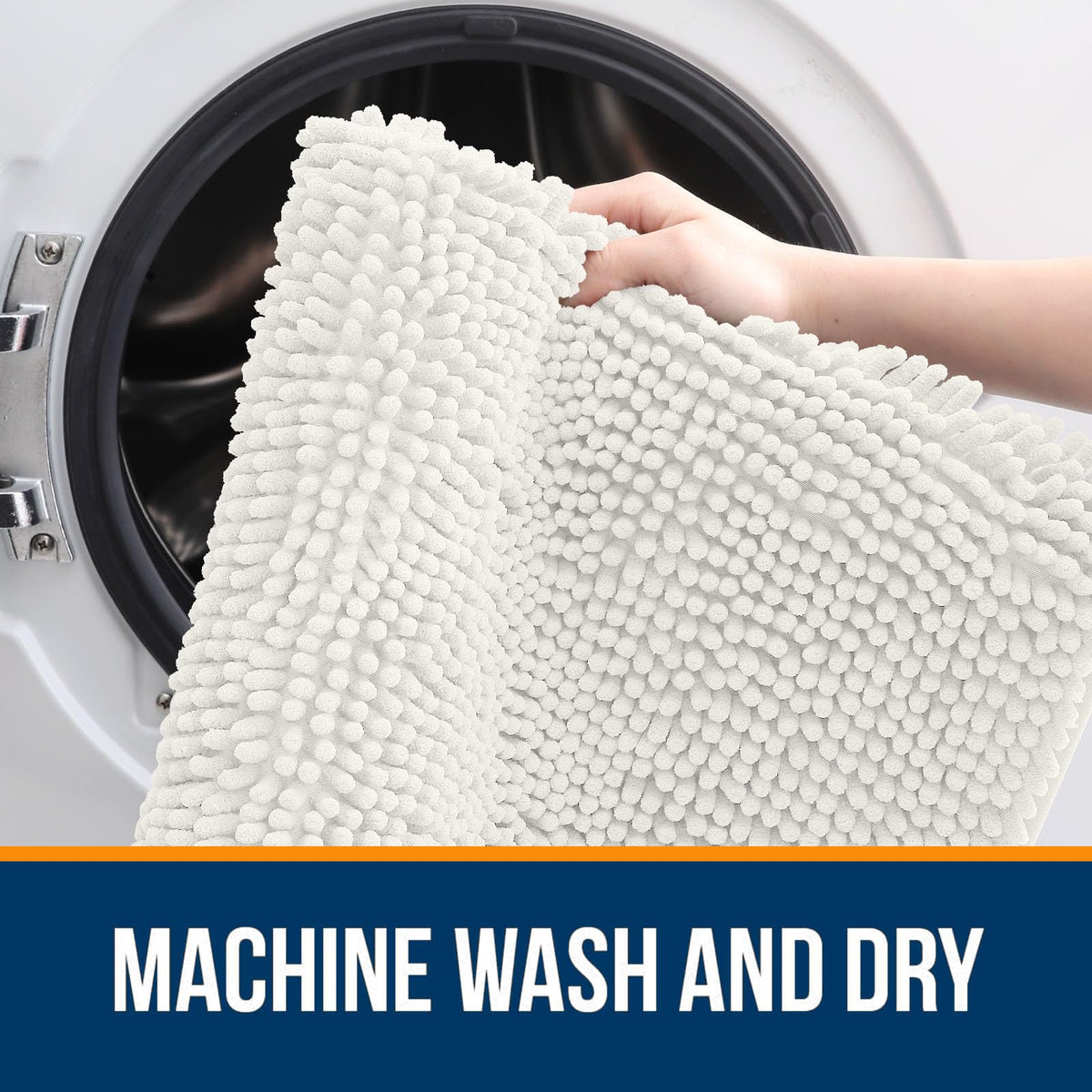 OLANLY Bathroom Rugs 30x20, Extra Soft Absorbent Chenille Bath Rugs