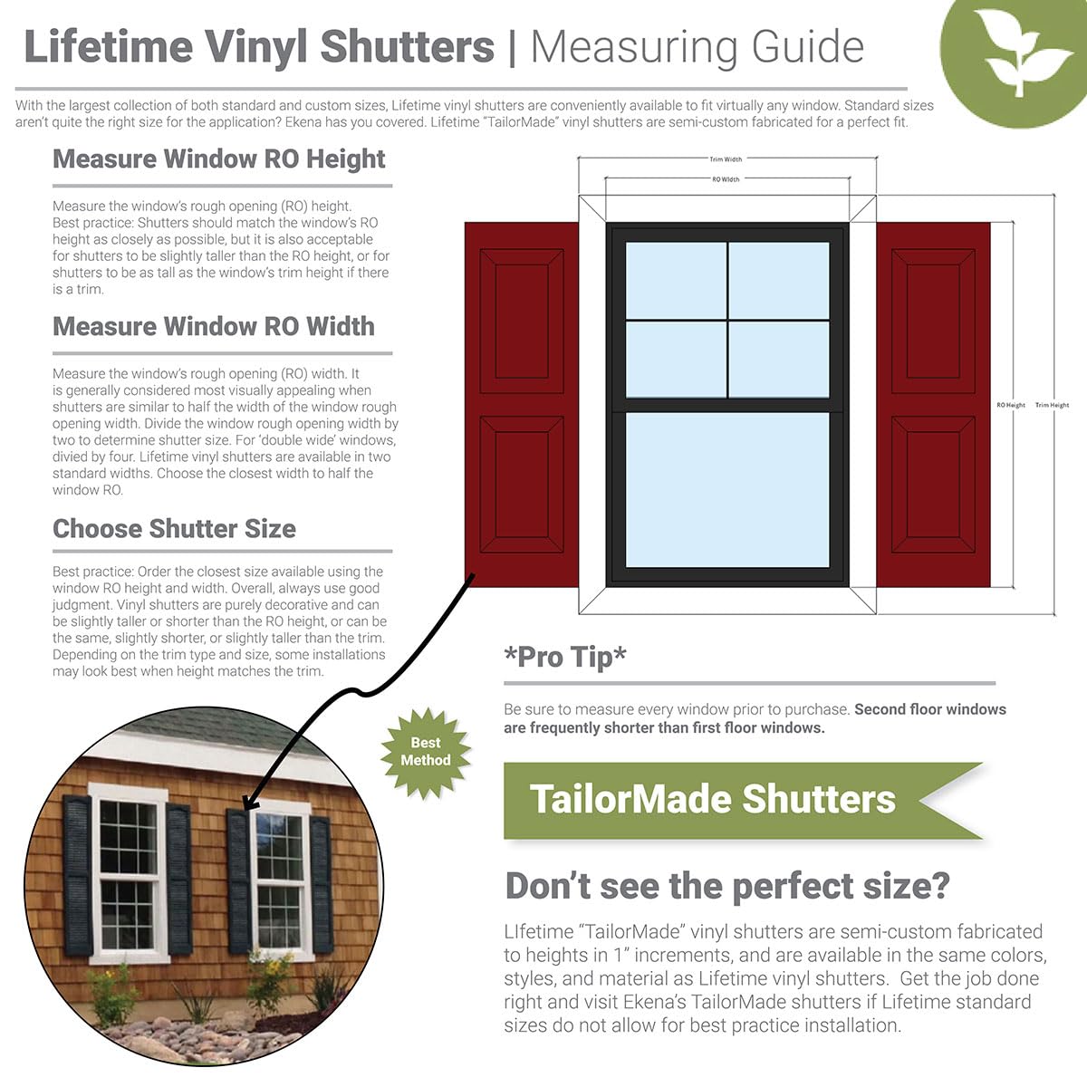 14 3/4"W x 55"H Lifetime Vinyl, Standard Two Equal Panels, Raised Panel Shutters, w/Installation Shutter-Lok's & Matching Screws (Per Pair), Storm Cloud