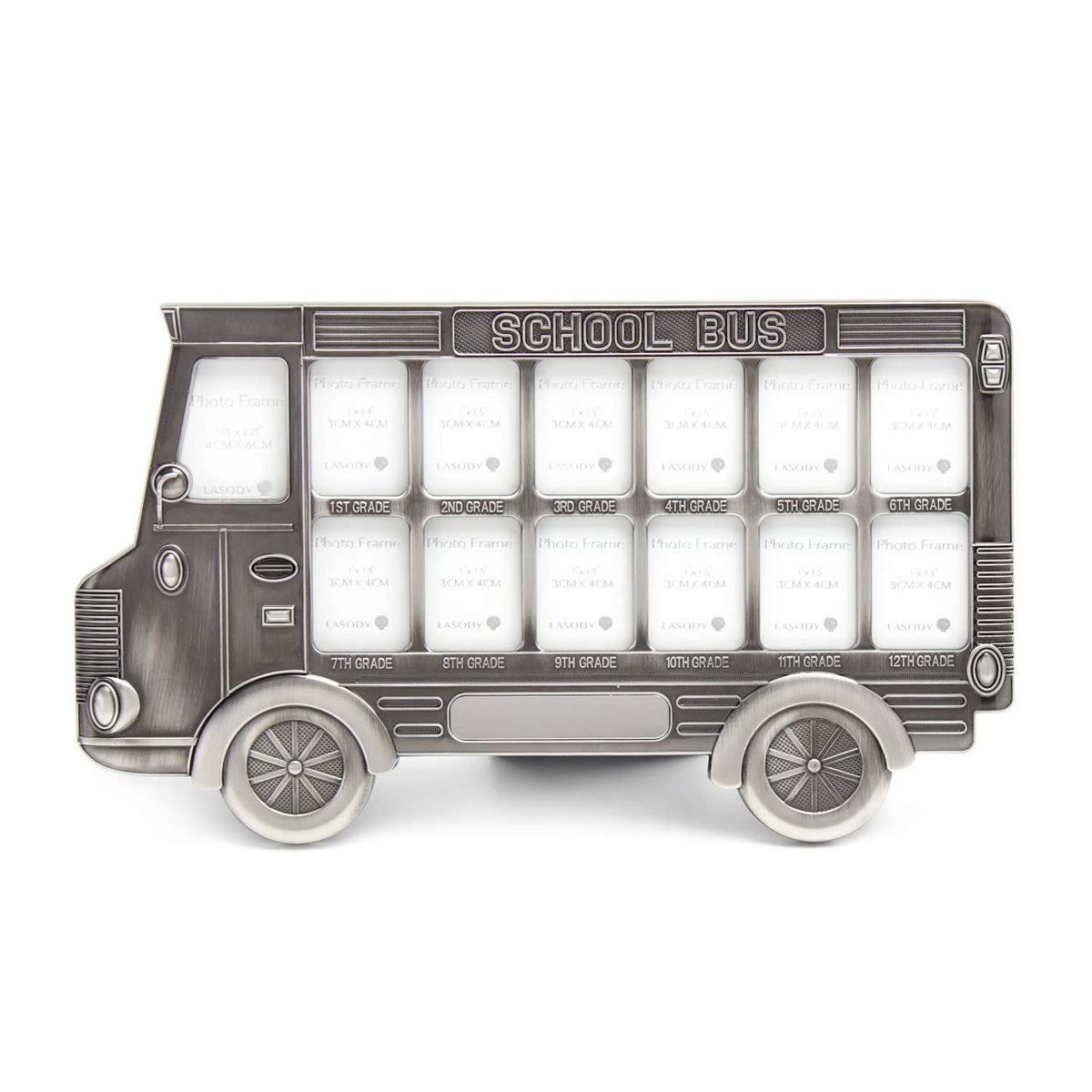 LASODY Gifts & Decor School Bus Kid Child Children Theme Photo Picture Frame,Graduation Picture Frame Gifts.