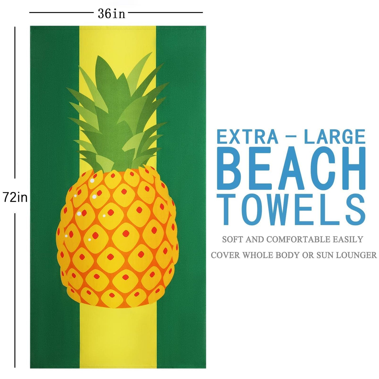 6 Packs Oversized Terry Beach Towel Set 36 x 72 Thin Extra Large Big Soft Bulk Towels Blanket Clearance XL Travel Adult Essentials Cruise Accessories Pool Camping Swim Must Haves Vacation Necessities