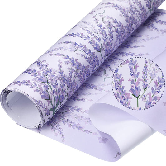 Gersoniel 10 Sheets Scented Drawer Liners, Lavender, Lavender