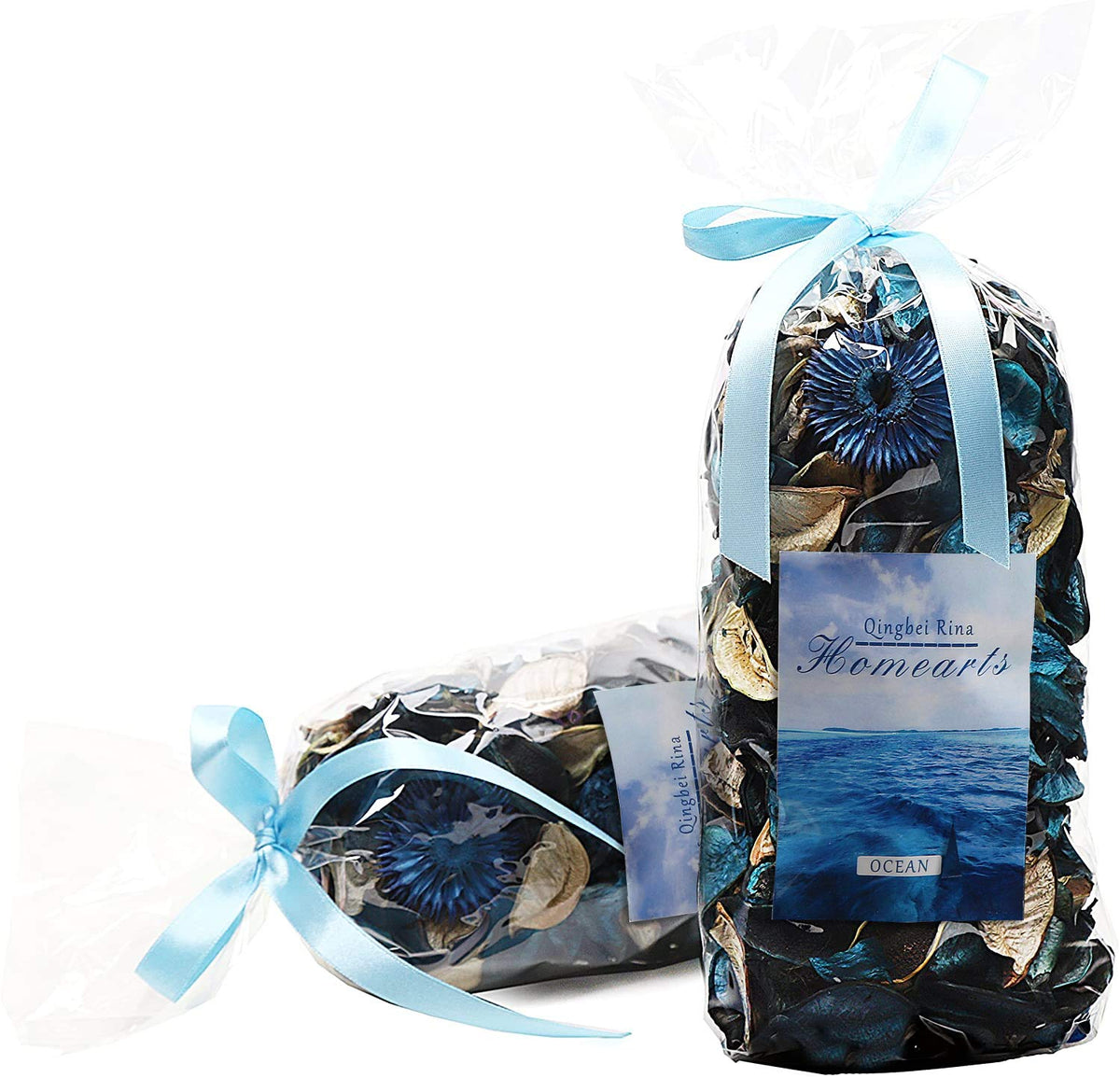 Summer Potpourri Bags,Ocean Breeze Scented Bowl Vase Filler, Blue,8.4 oz