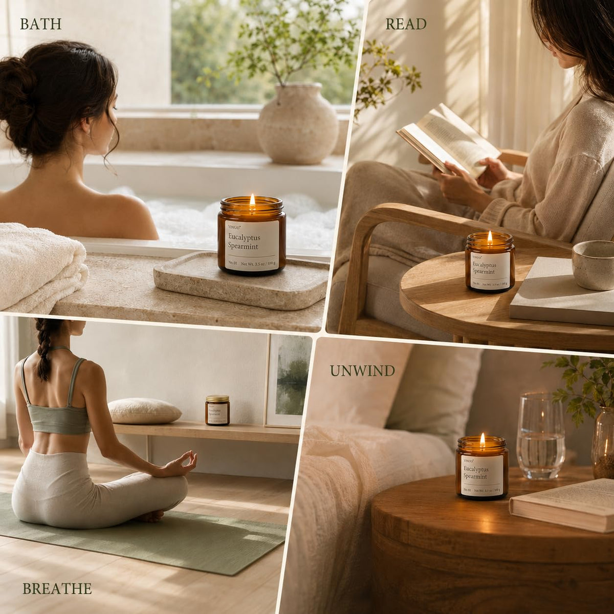 Scented Candles Gift Set for Women, 10 Pack Soy Spa Candles Bithday Gifts