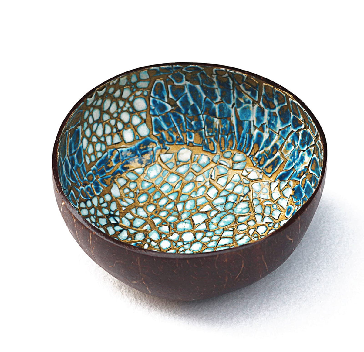 Natural Coconut Bowl Key Decorative - Candy Dish Container Entryway Table