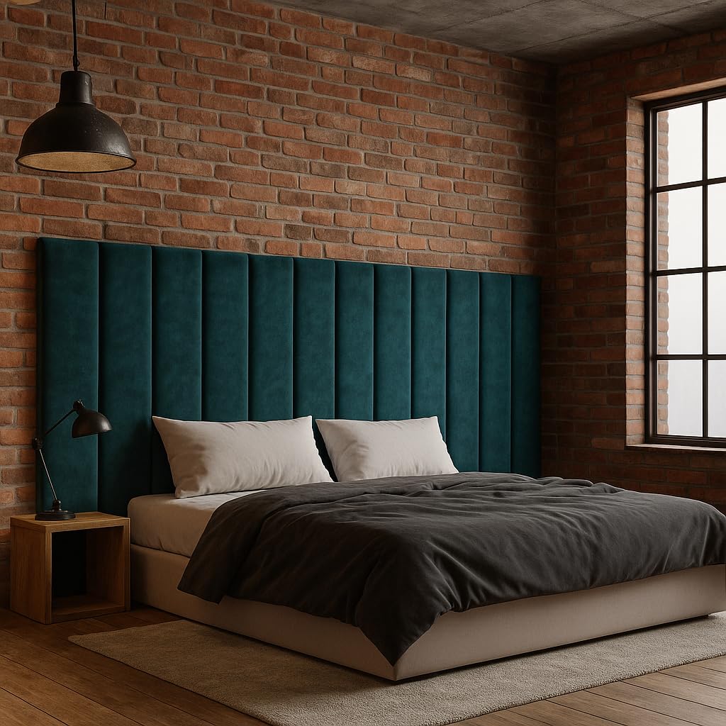 BMD Studio Wall Mounted Fabric Upholstered Headboard Panels, Vertical Wall Panels, Made to Order (Specialty Size)