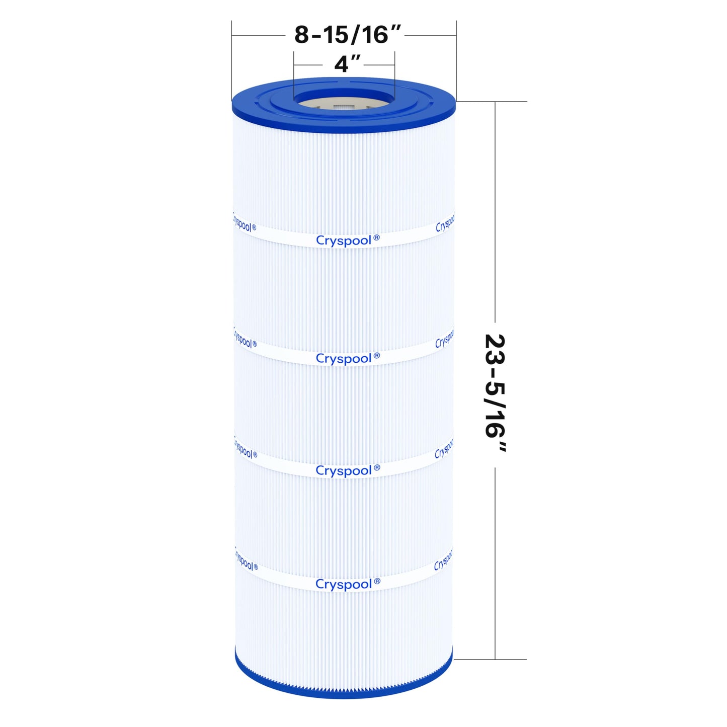 Cryspool® 08055 Filter Compatible with C1200, CX1200RE, Clearwater II 125, PA120, C-8412, FC-1293, 817-0125N, 120 Sq. Ft Pool Filter Cartridge, 2 Pack