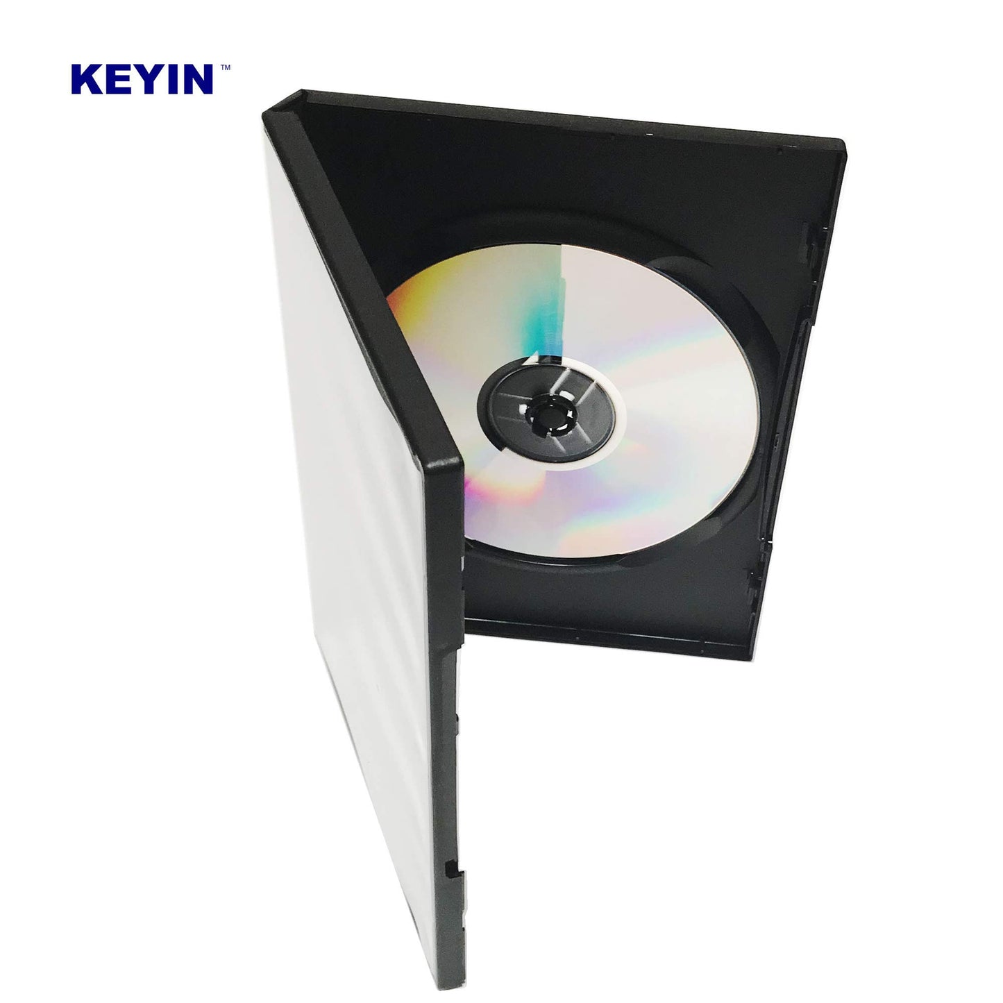 KEYIN Standard Black DVD Case - Premium, 25 Pack