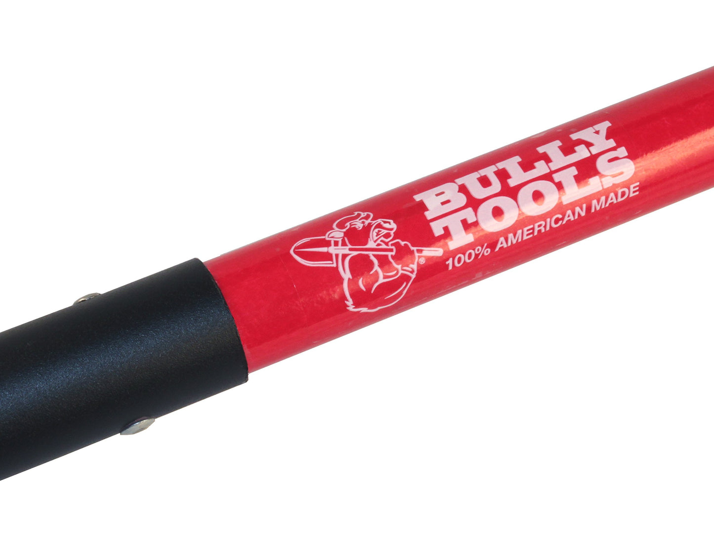 Bully Tools 12-Gauge Weighted Caprock Irrigation Shovel for Digging, Trenching and Planting, Heavy Duty Pony Shovel Hard Soil, 58" Fiberglass Long Handle Steel Body Gardening Tools, 100% Made in USA