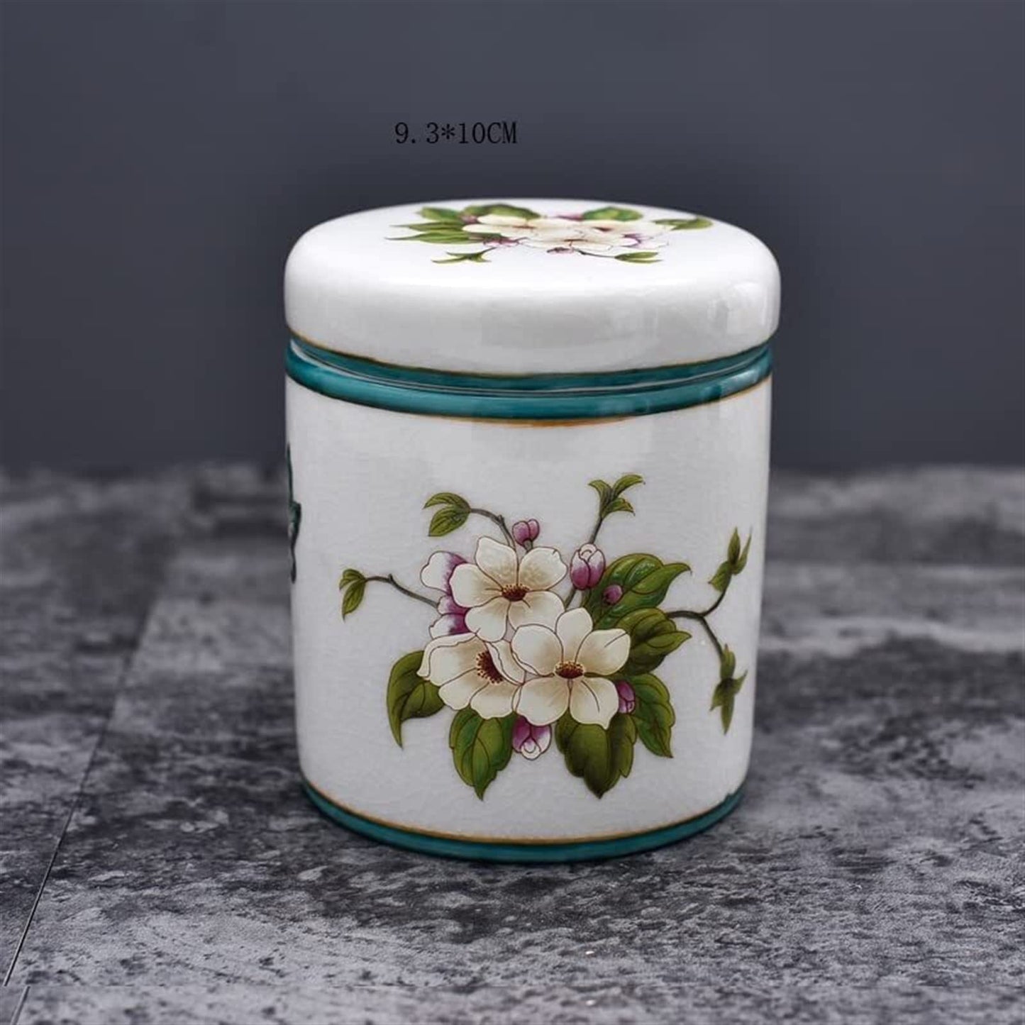 Bathroom Accessories Necessities Kit,Includes Ceramic Tray Toothbrush Holder Tooth Mug*2 Lotion Dispenser Soap Dish Storage Cartridge & Lid Powder Box (Size : A)