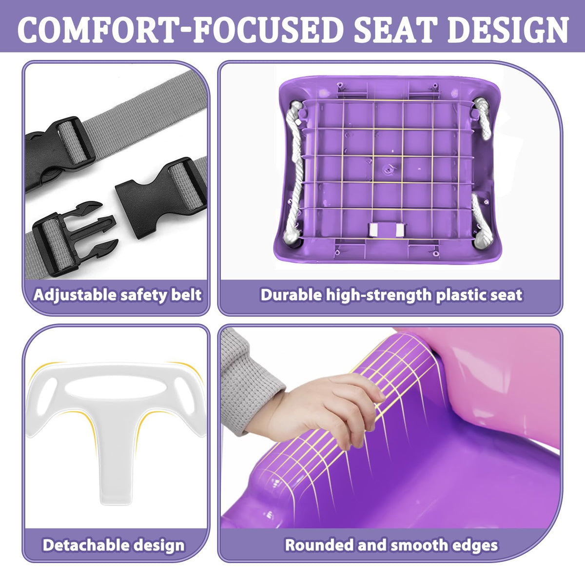 2 in 1 Toddler Swing & Baby Jumper, Foldable Baby Bouncer with Soft Cushion