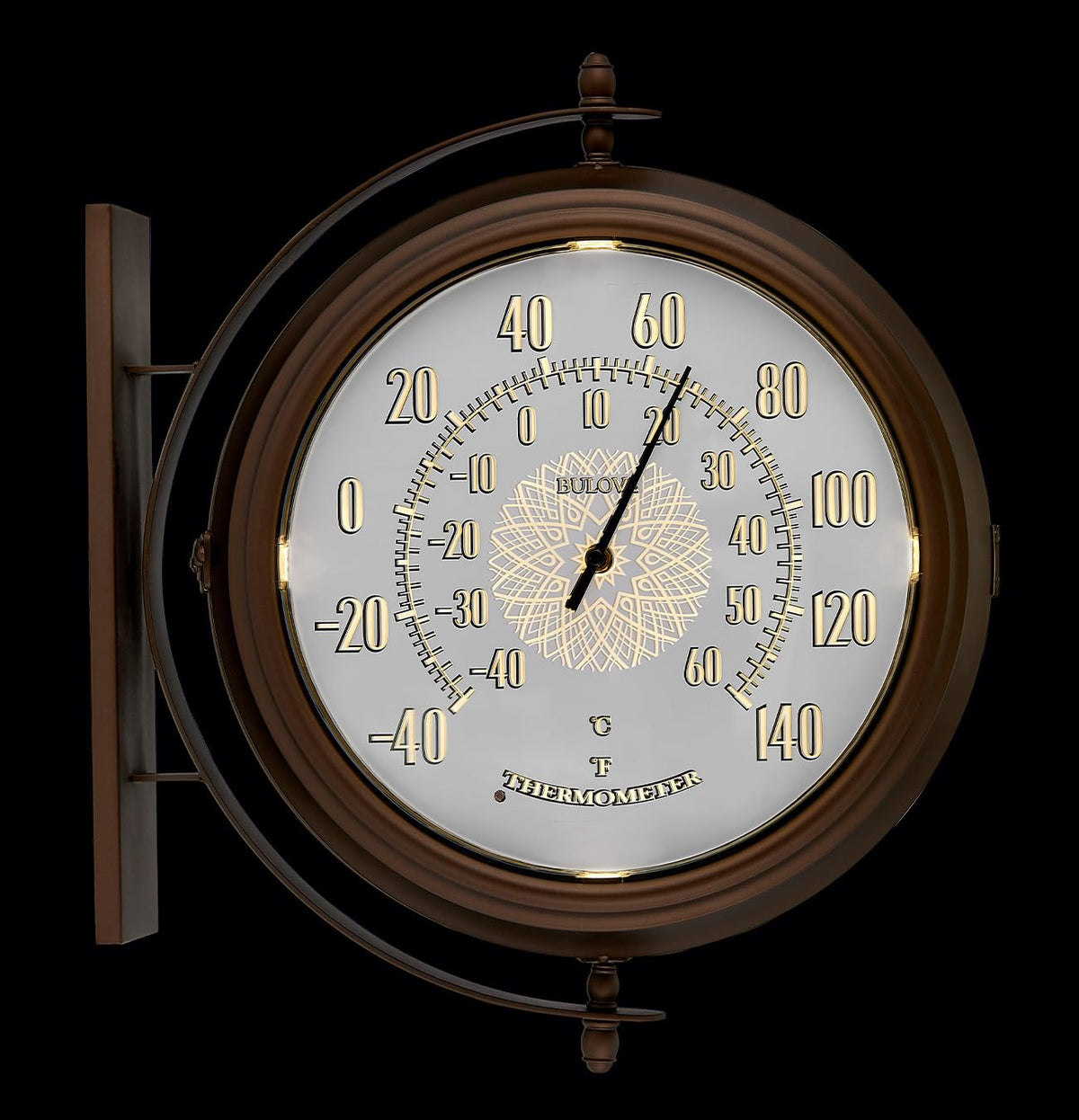 Town Crier Double Sided Outdoor Clock by Bulova