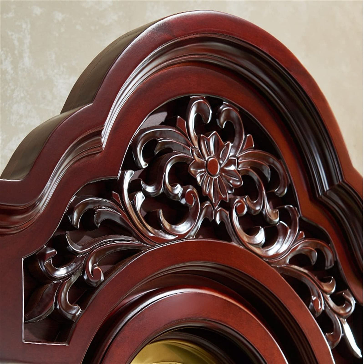 Grandfather Clock, Solid Wood Classical Vertical Clock, Vertical Clock, Chinese Style Floor Clock, European Style Living Room Pendulum Clock, Timekeeping Mechanical Clock Home & Office Decor