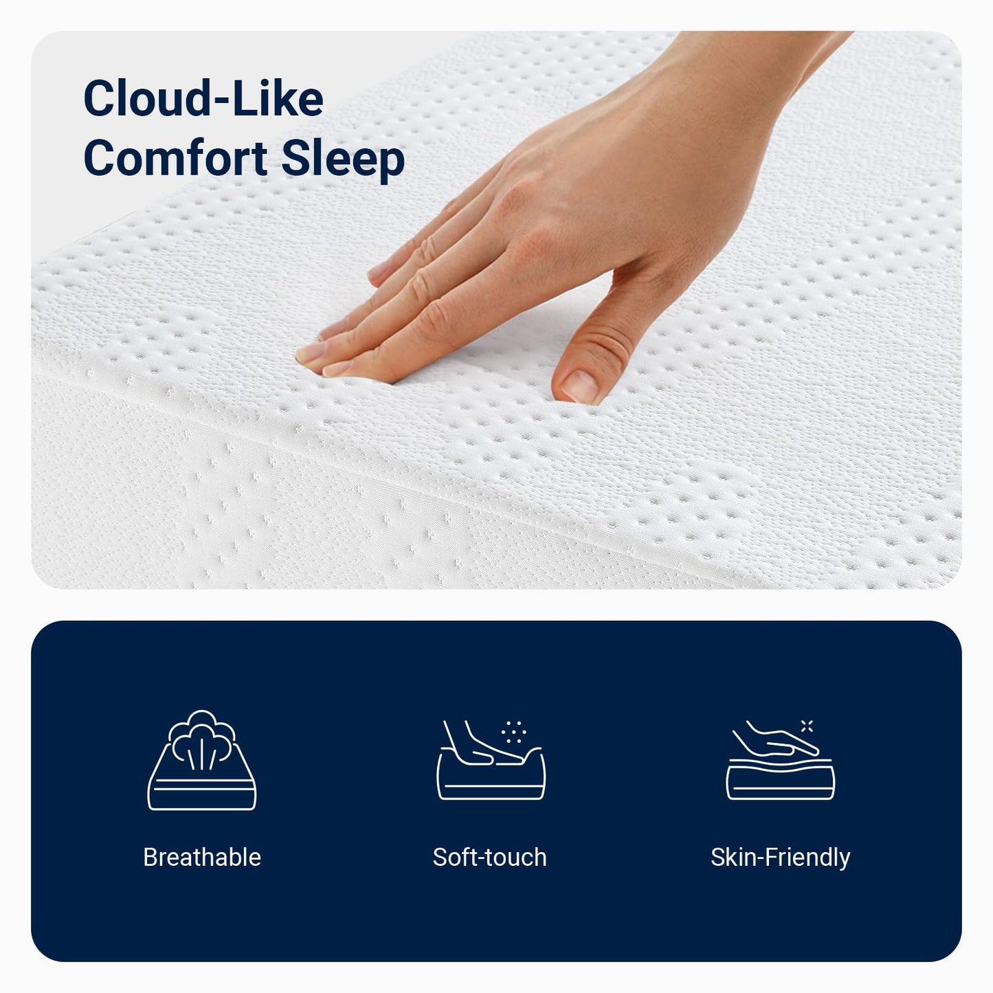 Avenco Twin XL Mattress, 8 Inch Twin XL Size Mattress in a Box, Gel Memory Foam Mattresses for Cooling Night Sleep & Pressure Relief, Colchones TXL for Kids Fiberglass Free CertiPUR-US Certified