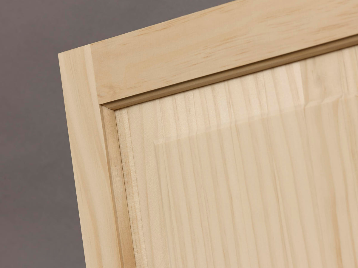 LTL Home Products SHP63 Exterior Solid Wood Raised Panel Window Shutters, 15" x 63", Unfinished Pine