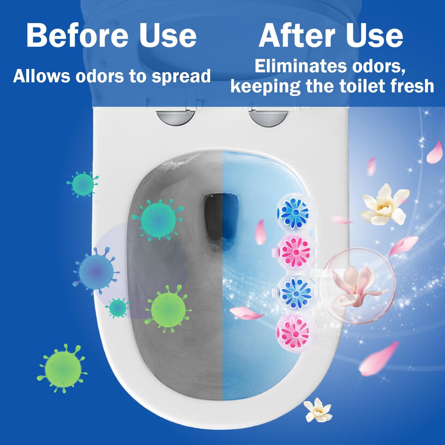 SCENTORINI 4-in-1 Toilet Bowl Cleaner Rim Hanger