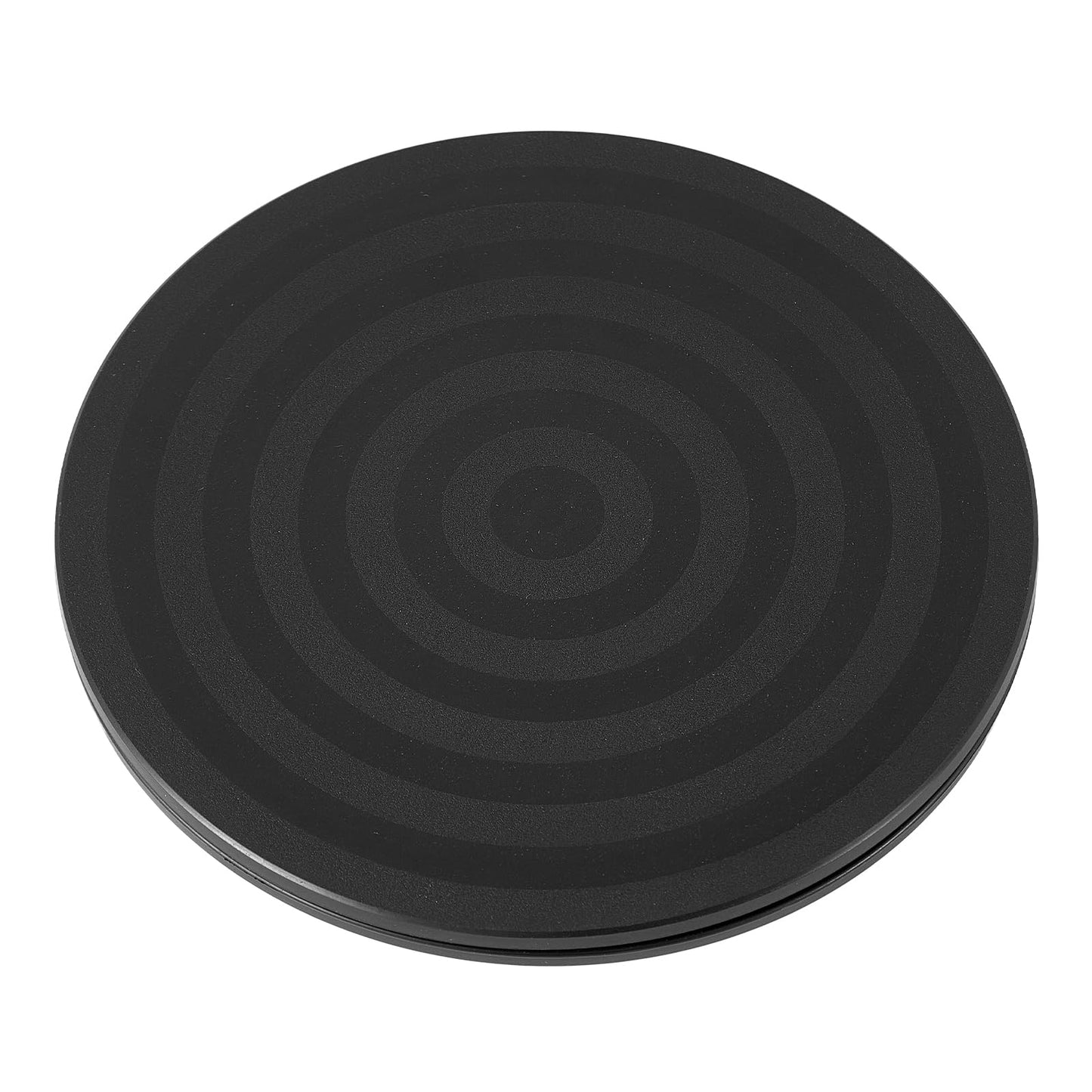 ZZRANYE 8 Inch Heavy Duty Rotating Swivel Stand - 360 Degree Rotating Lazy Susan Base with Steel Ball Bearings for Model Base/Rotating Plants/Crafts Stand Monitor/TV/Monitors/Potted Plants, Black