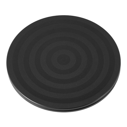 ZZRANYE 8 Inch Heavy Duty Rotating Swivel Stand - 360 Degree Rotating Lazy Susan Base with Steel Ball Bearings for Model Base/Rotating Plants/Crafts Stand Monitor/TV/Monitors/Potted Plants, Black