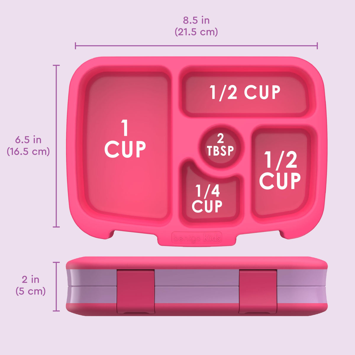 Bentgo Kids Prints Leak-Proof 5-Compartment Bento-Style Kids Lunch Box
